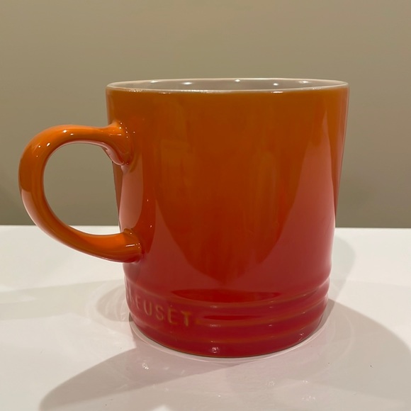 Le Creuset Dining Nwt 2oz Le Creuset Coffee Mug In Flame Poshmark